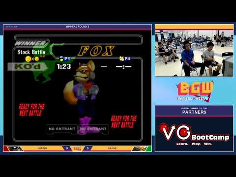 BGW21 SSBM -  Merino (CF) Vs. Sanne (Fox)  Smash Melee Winners Bracket