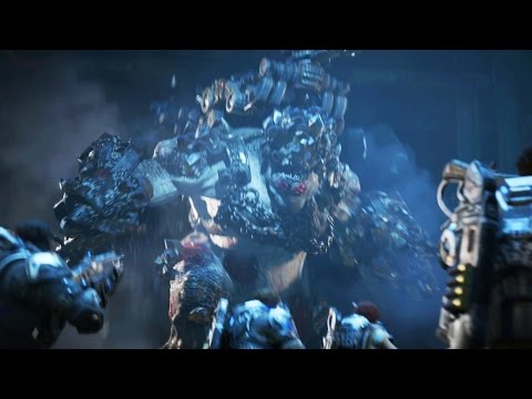 Gears of War 4: The Speaker and Swarmak Boss Fight (4K 60fps)