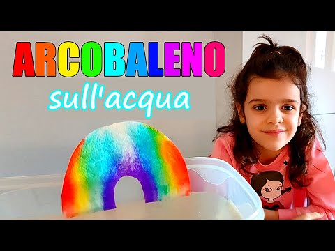 🌈 ARCOBALENO CHE SI COLORA PER MAGIA 🎨 (esperimento: capillarità dell'acqua 💧)