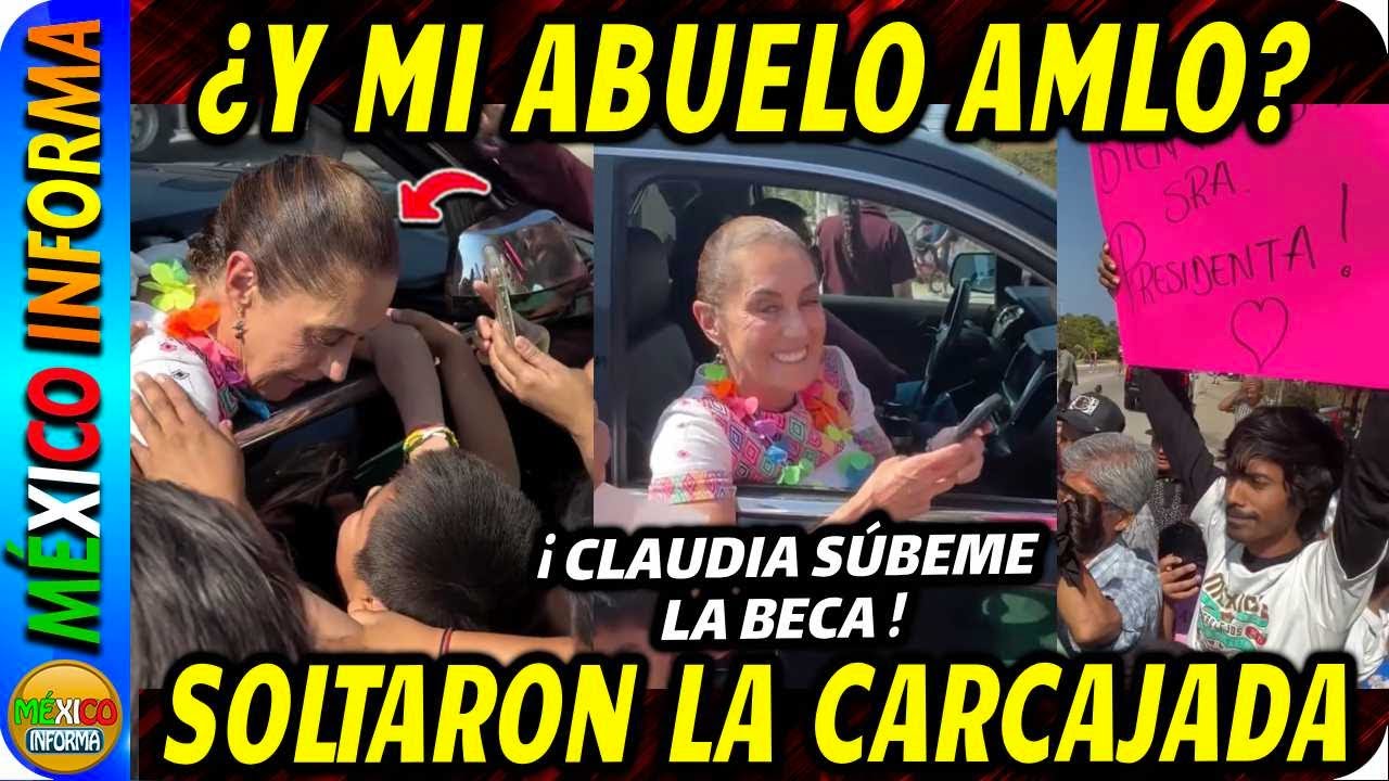 NIÑO DE GUERERO LE PREGUNTA A SHEINBAUM POR SU ABUELITO. REFIRIÉNDOSE A AMLO. MIRA LO QUE PASÓ.
