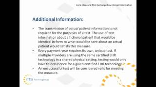 PART 7: Meaningful Use Core Measures 14 & 15 - Allscripts Enterprise EHR