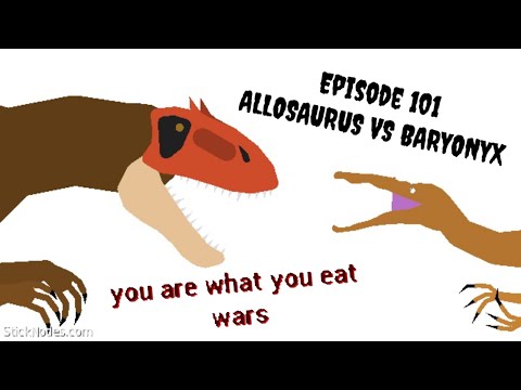 You are what you eat wars - episode 101 -  allosaurus vs baryonyx