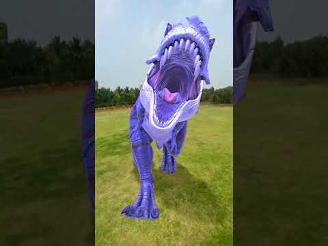 T-Rex Magic Fight In Jurrassic World | VFX Park | #youtubeshorts #shorts #vfx