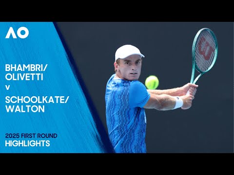 Bhambri/Olivetti v Schoolkate/Walton Highlights | Australian Open 2025 First Round