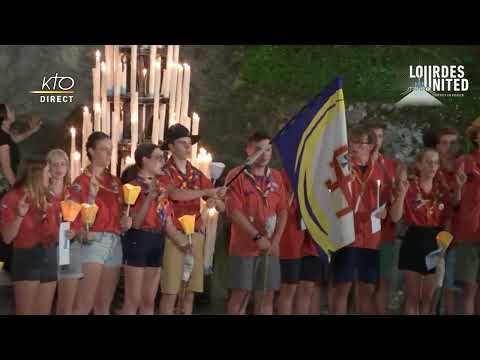 La Promesse scoute chantée à Lourdes