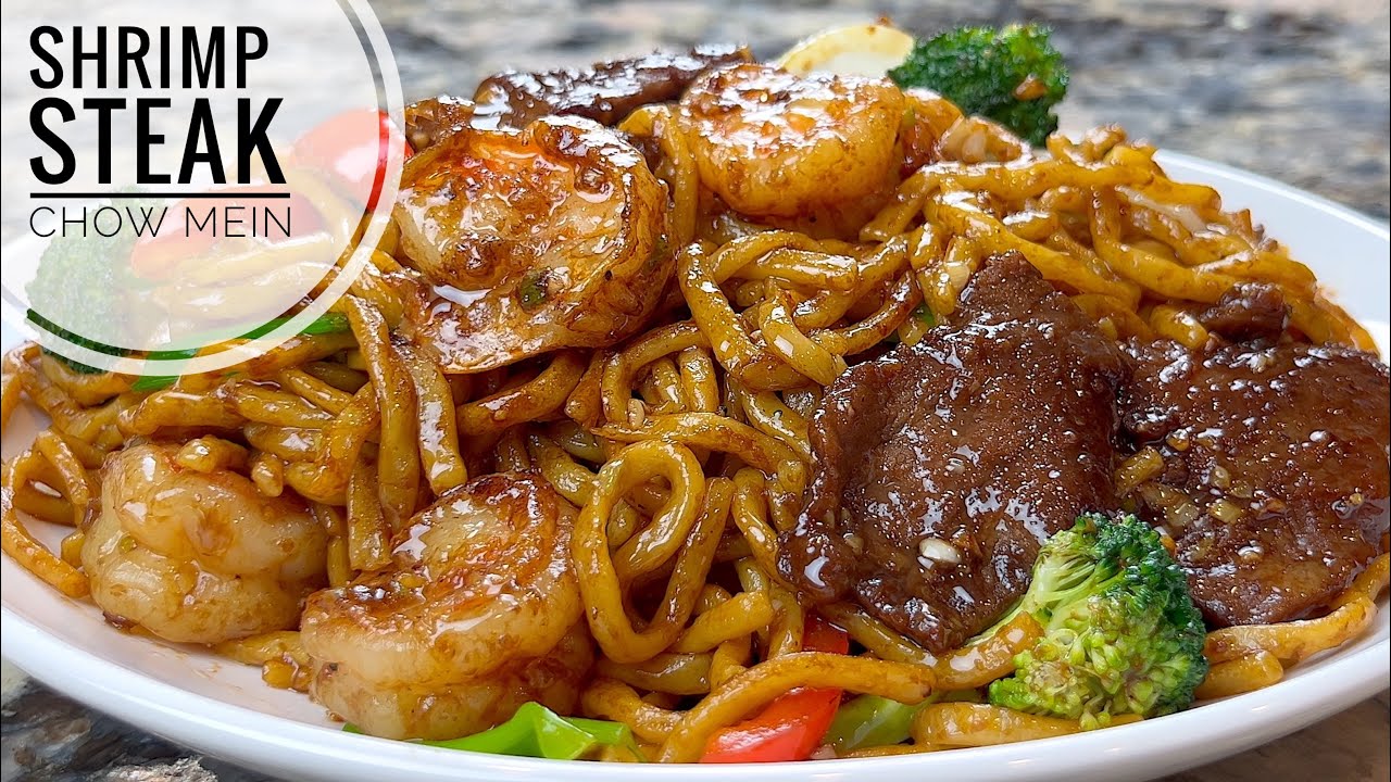 Shrimp and Steak Chow Mein