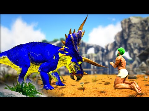 I tamed the most powerful war tank, the Elemental Trike Lvl 4000 Celestial T-Rex.. Ark Dinosaur