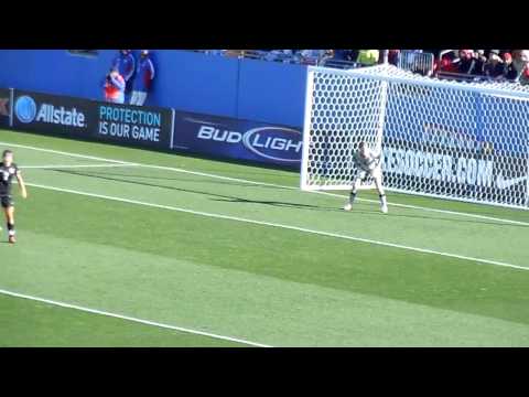 USWNT vs NZ friendly 02/11/12 Frisco, TX Cheney kick