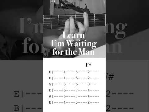 Learn I'm Waiting For the Man by the Velvet Underground #shorts #guitarlesson #velvetunderground