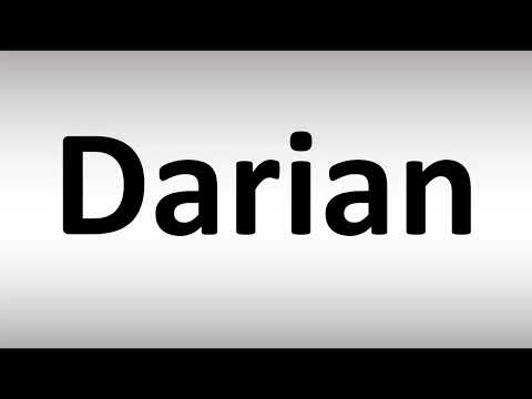 How to Pronounce Darian