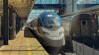 Amtrak & MBTA Saturday Afternoon to Evening Action @ Route 128, MA (4/11/26)