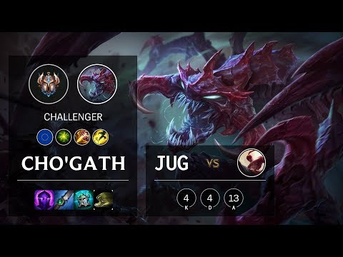 Cho'Gath Jungle vs Lee Sin - EUW Challenger Patch 10.5