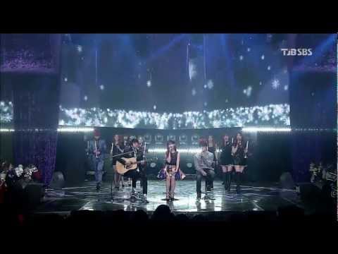 121209 SBS 인기가요 기광&아이유&용화 겨울아이