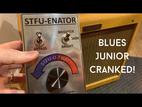 Cranking a BLUES JR amp at home (with the help of a magic little box....). How does it sound...?!