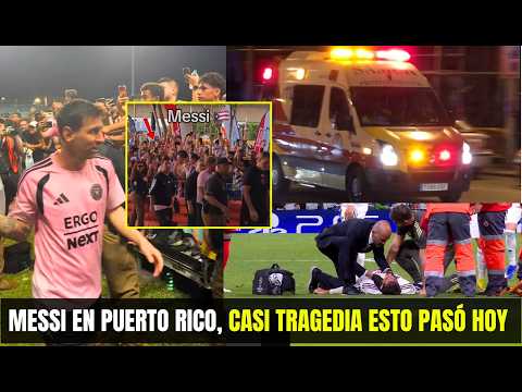 LOCURA POR MESSI EN PUERTO RICO, CASI PASA TRAGEDIA HOY SE LO LLEVARON EN AMBULANCIA A ESTE JUGADOR