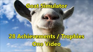 Goat Simulator - 100% Achievement Walkthrough (minus collectibles)