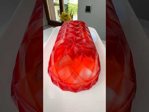 Can You Make a Gorgeous Jelly Cake in Just 10 Minutes? 🫐🫐🥝🍓🍇  #jelly #dessert #satisfying