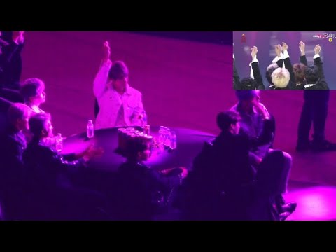 190115 BTS react to SEVENTEEN Thanks + Don't Wanna Cry | Seoul Music Awards 2019