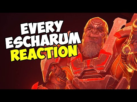 Every Escharum Cutscene/ Speech REACITON