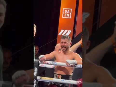 CONAH WALKER MOMENTS AFTER STOPPING SAM EGGINGTON!!