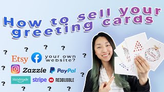 WHERE & HOW to Sell Greeting Cards in 2022 (step-by-step guide for beginner greeting card business!)
