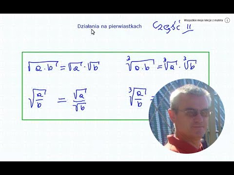 Działania na pierwiastkach (część 2) - Matematyka Szkoła Podstawowa i Gimnazjum