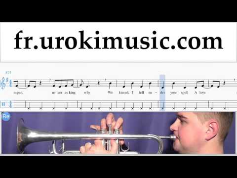 Cours de Trompette Miley Cyrus - Wrecking Ball Partie#2 Partitions Mélodie Сhansons Tuto Comment