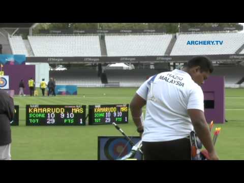 Pedro Vivas v Haziq Kamaruddin – recurve men’s 3rd round | London 2012 Olympic Test Event