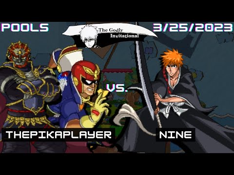 ThePikaPlayer (Falcon, Ganon) vs. Nine (Ichigo) - SSF2 Pools - The Godly Invitational