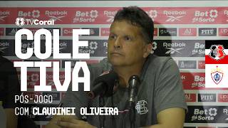 TV Coral - Coletiva pós-jogo com Claudinei Oliveira - Santa Cruz 1x0 Itabaiana - Série C 2026
