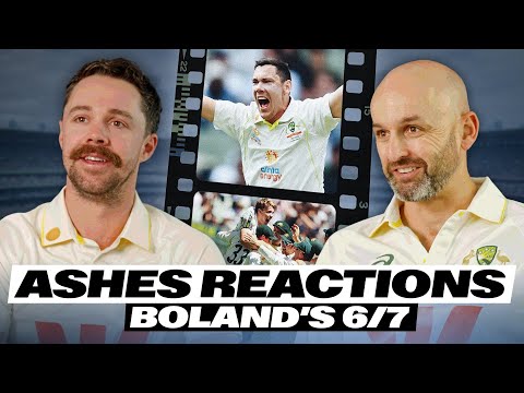 🔊 BUILD THE MAN A STATUE! 💥 | Australian players react to Ashes moments: Scott Boland's 6/7 on debut