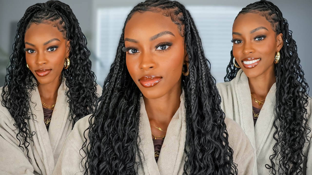 I DID BORA BORA BRAIDS WITHOUT FAKE HAIR… | LOW TENSION BRAIDS