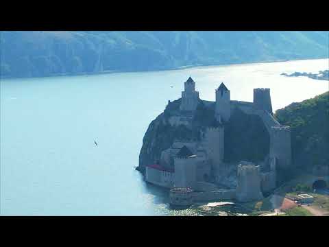 Golubac fortress on Danube river #drone #Golubac#fortress