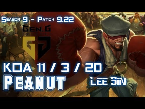 Gen Peanut LEE SIN vs ELISE Jungle - Patch 9.22 KR Ranked
