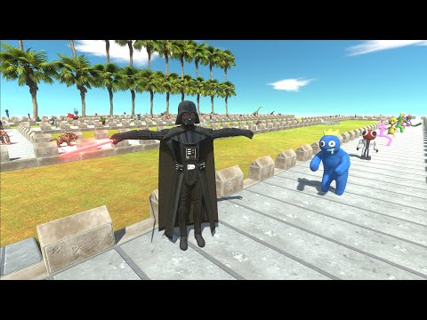 DARTH VADER VS AVENGERS OASIS DEATH RUN - Animal Revolt Battle Simulator