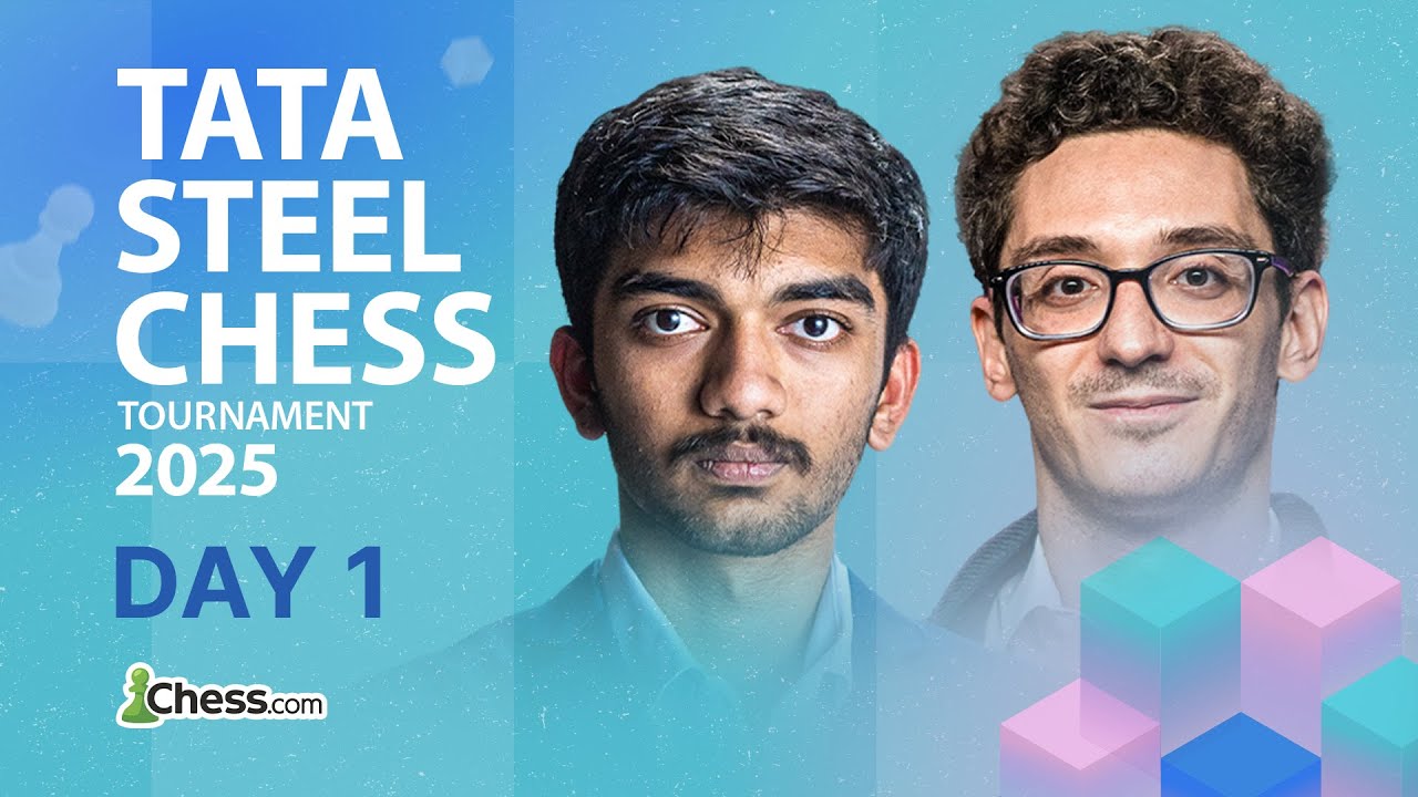 Tata Steel Wijk Aan Zee 2025 Begins! ft. Gukesh, Anish, Fabiano, Arjun, Pragg & More | Rd 1