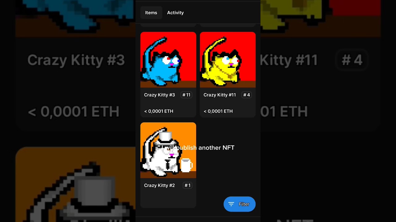 Day one of building my nft collection until it gets famous.#crypto #nft #cats