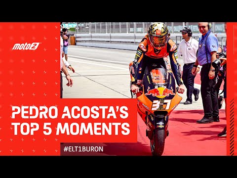 Pedro Acosta's Top 5 Moments! 👑 | 2023 #Moto2 World Champion