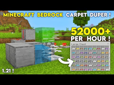 NEW 1.21 INFINITE CARPET DUPER in Minecraft Bedrock!