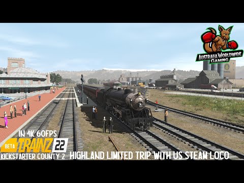 Trainz Railway Simulator 22 (Beta) | Highland Limited On Kickstarter County 2 TRS22 Route