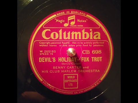 Bennie Carter and his Club Harlem Orch – DEVIL’S HOLIDAY – Col CB-698