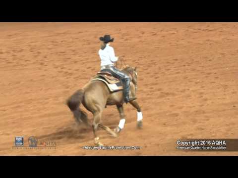 CHICADERO ridden by TESSA LINDBERG  - 2016 AQHYA World Show (Reining, FINALS)