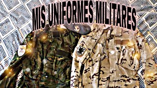 Enseñando MIS UNIFORMES MILITARES !! (Ex-militar enseña sus UNIFORMES )