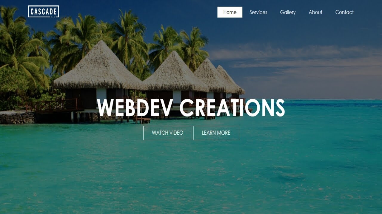  CSS Tutorial how to build a website using html and css by Web Dev