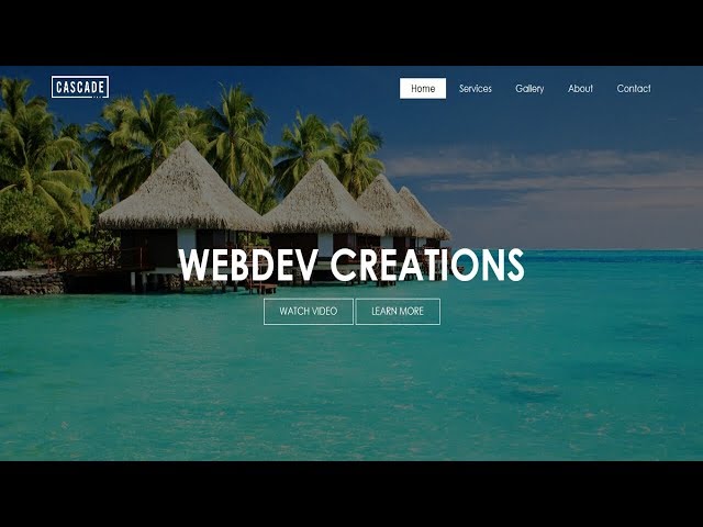  CSS Tutorial how to build a website using html and css by Web Dev