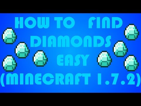 How to find diamonds EASY (Minecraft 1.7.2)