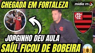 CHEGADA DO FLAMENGO EM FORTALEZA! SAÚL FICOU DE BOBEIRA COM A TORCIDA DO NORDESTE! JORGINHO DEU AULA