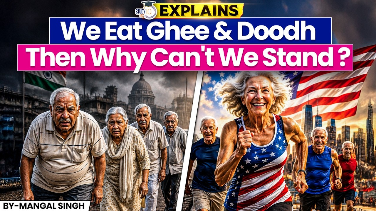 Indian elders weak at 50 while Americans are running at 80!