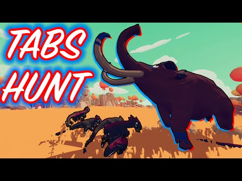 [4K] How Many Raptors Need To Hunt A Mammoth? || TABS - Totally Accurate Battle Simulator
