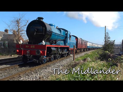 First RPSI tour since December 2019, 85 'Merlin' on the 'Midlander' - 26 & 27th March 2022